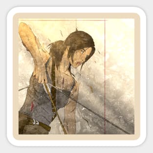 Lara Croft Tomb Raider Game Fanart Sticker